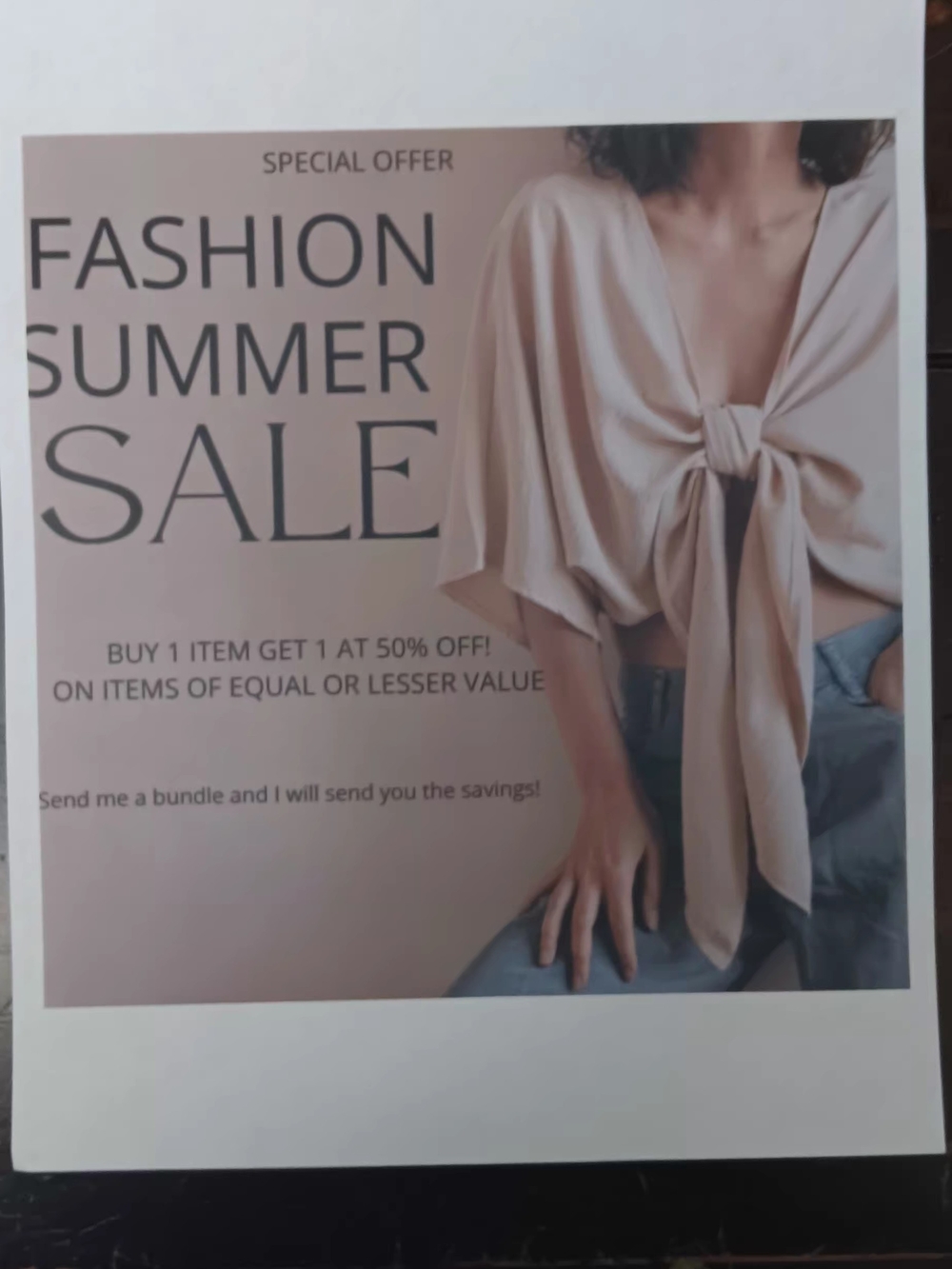 Buy 1 , Get 1 50% OFF!!